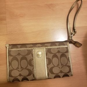 Authentic coach wristlet or wallet